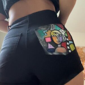 H-m Women's Black Shorts